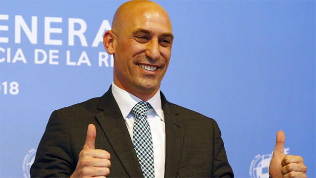 El nuevo presidente de la Real Federación Española de Fútbol, Luis Rubiales.
