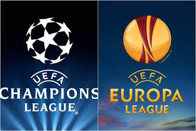Logotipos de la UEFA Champions League y de la UEFA Europa League